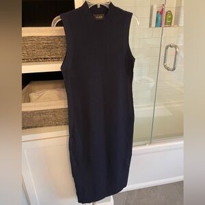 NWT St. John Navy Sleeveless Knit Dress
